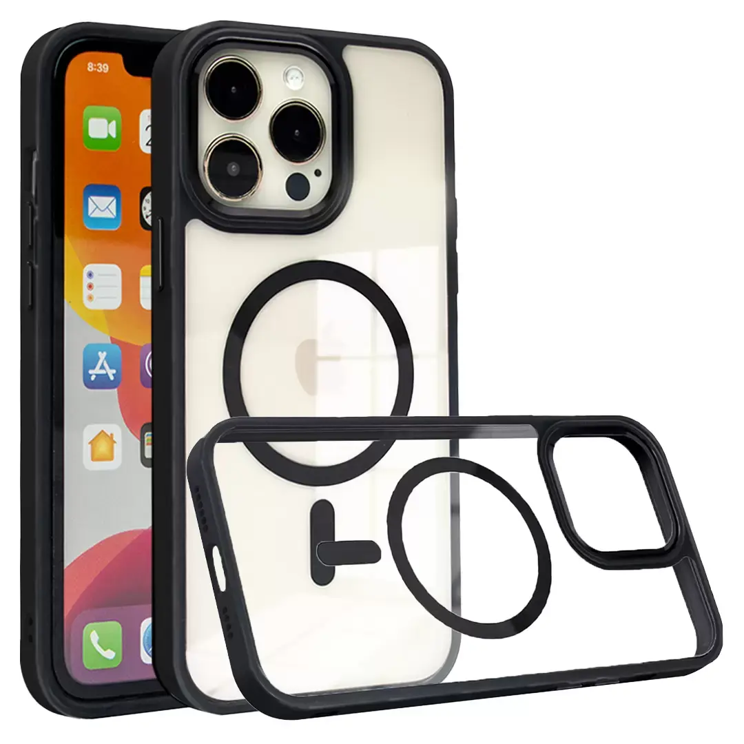 iPhone 17 Pro Max MagSafe Twotone Clear Case Black